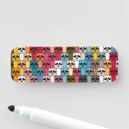 Monster Panda Naamplaatje