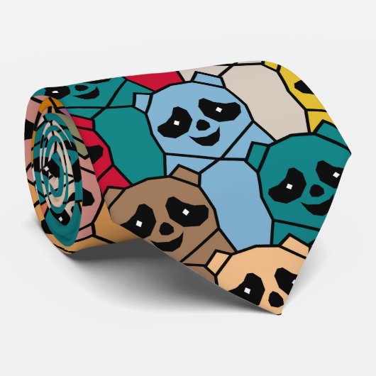 Monster Panda Stropdas (Opgerold)