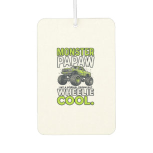 Monster Papaw Wheelie Cool Grappige Monstertruck O Luchtverfrisser
