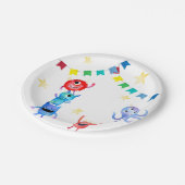 Monster Party-Borden Papieren Bordje (Gekanteld)