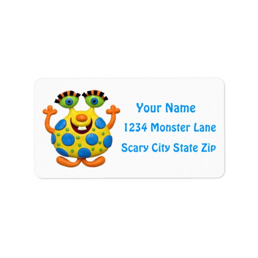 Monster Party Etiket (Voorkant)