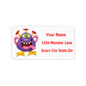 Monster Party Etiket (Voorkant)