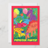 Monster Party Invitation Kaart (Voorkant)