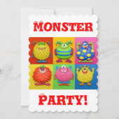 Monster Party Kaart (Voorkant)