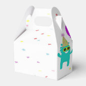 Monster party over wit bedankdoosjes (Achterkant)