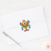 Monster Party Ronde Sticker (Envelop)