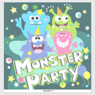 Monster Party Sticker