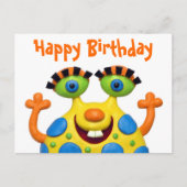 Monster Party Uitnodiging Briefkaart (Voorkant)