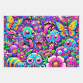 Monster Party Wrapping Paper (Voorkant 2)