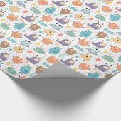 Monster Party Wrapping Paper Cadeaupapier (Hoek)