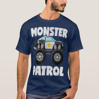 Monster Patrol  politie Cop Car Monster Truc T-shirt