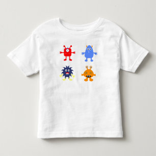 Monster - Peuter fijne jersey T-shirt