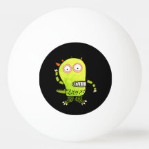 MONSTER PINGPONGBAL MET AANGEPASTE INITIALEN