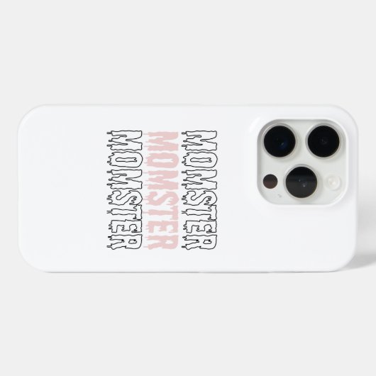 Monster Pink Halloween Schattige en spookachtig Case-Mate iPhone Case (Achterkant (horizontaal))