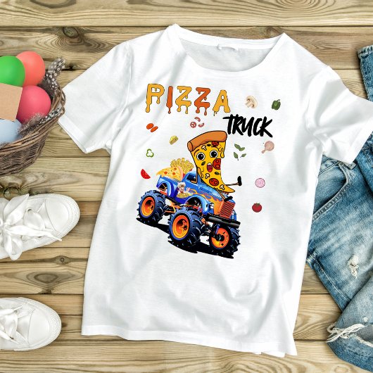 Monster Pizza Truck T-shirt