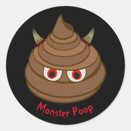Monster Poop Emoji Sticker