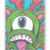Monster Pop Vinyl Sticker (Voorkant)