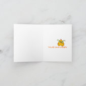 Monster Potato Happy Birthday Cake Kaart (Binnen)