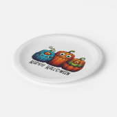 Monster Pumkins Papieren Bordje (Gekanteld)