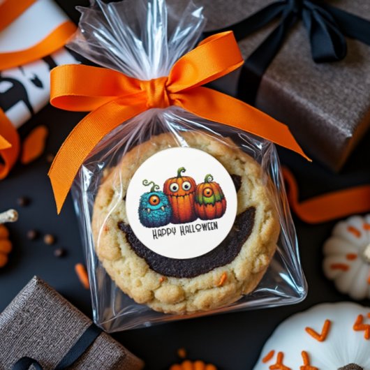 Monster Pumpkins Ronde Sticker