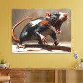 Monster rat wezen canvas afdruk (Insitu (Woonkamer))