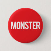 Monster Records Ronde Button 5,7 Cm (Voorkant)