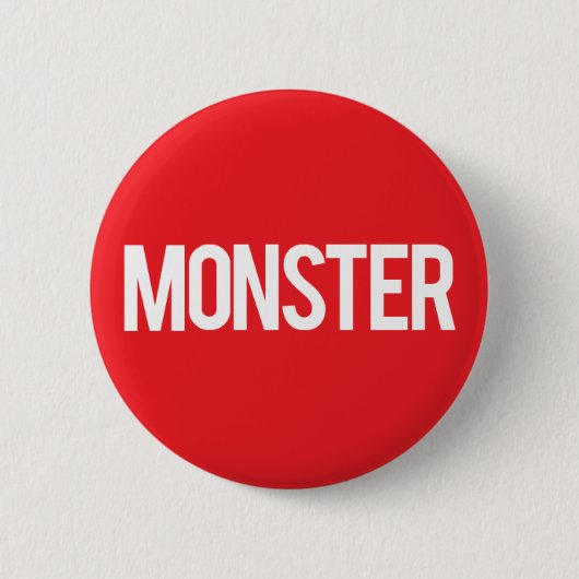 Monster Records Ronde Button 5,7 Cm (Voorkant)