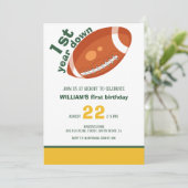 Monster Retro Football Eerste jaar Down 1st Verjaa Kaart (Staand voorkant)