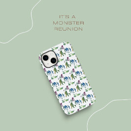 Monster Reunion Funny Ombre Creature Blue Green Case-Mate iPhone 14 Hoesje