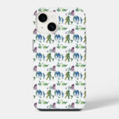 Monster Reunion Funny Ombre Creature Blue Green iPhone Hoesje (Achterkant)