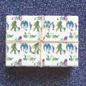 Monster Reunion Funny Ombre Mythic Creater Inpakpapier Vel