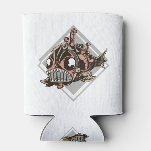 Monster robotic fish Gift for Zee Monster Lovers Blikjeskoeler (Achterkant)