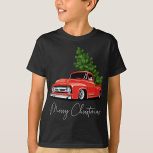 Monster Rode Vrachtwagen Kerstboom Xmas T-shirt