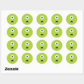 Monster Ronde Sticker (Vel)
