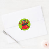 monster ronde sticker (Envelop)