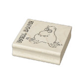 Monster rubberen stempel glimlachen (Stempel)