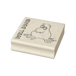 Monster  rubberen stempel glimlachen