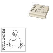 Monster  rubberen stempel glimlachen (Gestempeld)