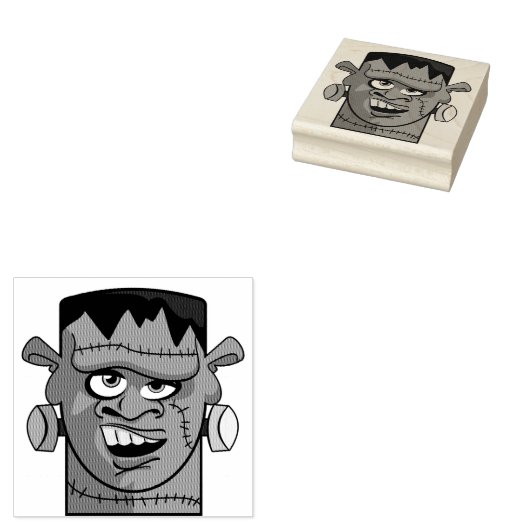 Monster Rubberstempel (Gestempeld)