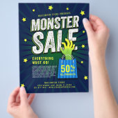 Monster Sale Halloween Retail Advertentie Flyer (Hand)