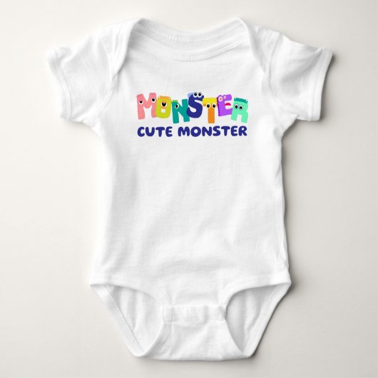 Monster schattig monster romper (Voorkant)