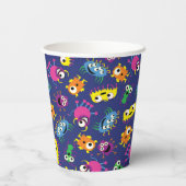 Monster Schattige Grappig 1e Verjaardagsfeest Kind Papieren Bekers (Achterkant)