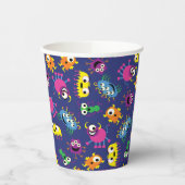 Monster Schattige Grappig 1e Verjaardagsfeest Kind Papieren Bekers (Links)