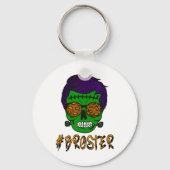Monster schedel Broster Broer Halloween Matching F Sleutelhanger (Voorkant)