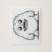 Monster schets klein legpuzzel (Verticaal)