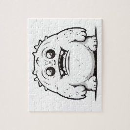 Monster schets klein legpuzzel