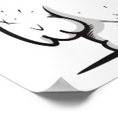 Monster schets klein poster (Hoek)