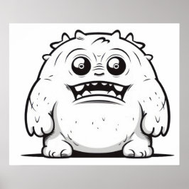 Monster schets poster