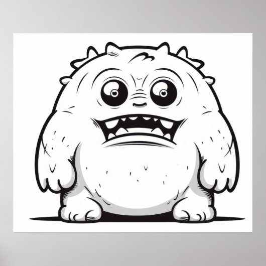 Monster schets poster (Voorkant)