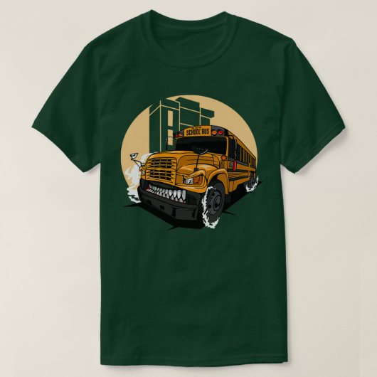 MONSTER SCHOOL BUS 2 T-SHIRT (Design voorkant)